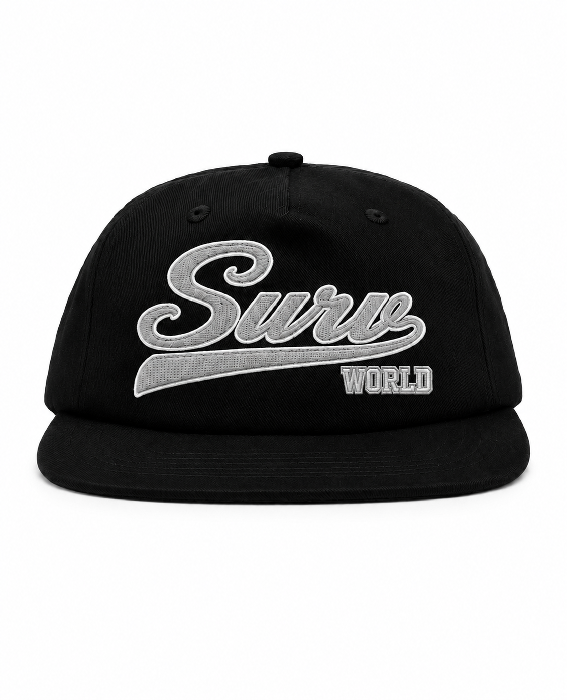 Black and Grey Surv World Hat